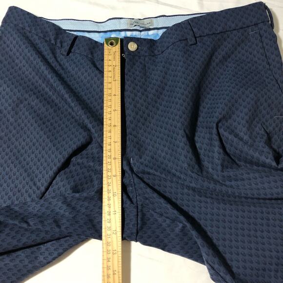 Peter Millar mens shorts sz 36 blue black skull print golf casual athleisure - Picture 7 of 10